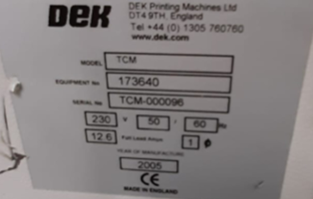 CHILLER INDUSTRIAL DEK TCM 2005 TCM-000096 230V 50/60HZ 
