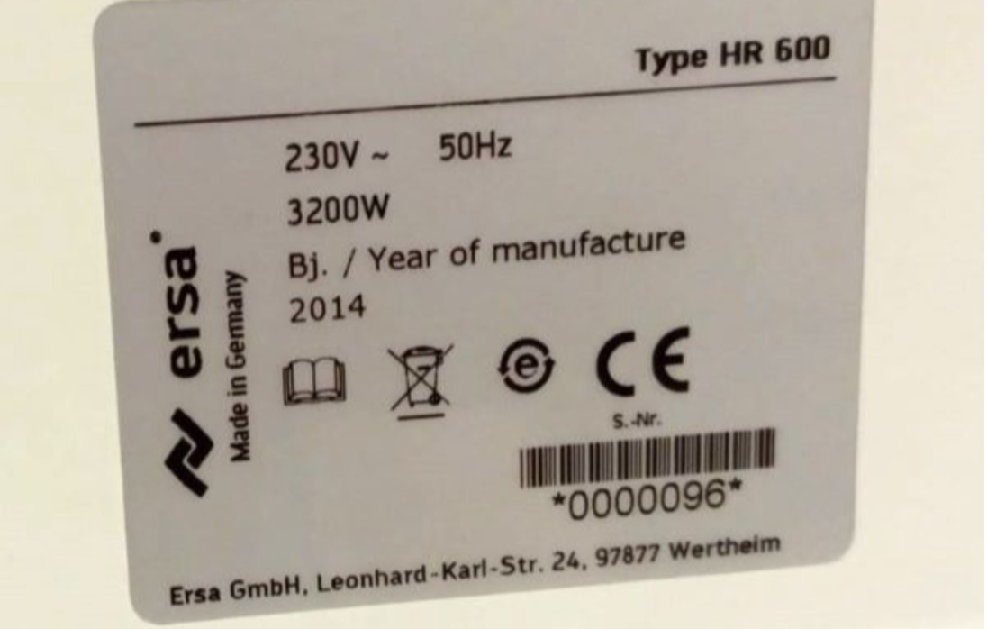 ESTAÇÃO DE RETRABALHO BGA ERSA HR 600 2014/2015 106 230V 50HZ 