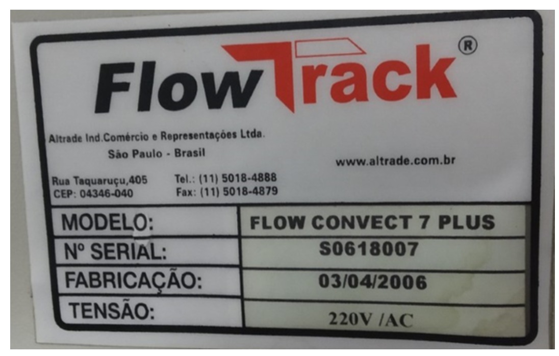 FORNO 7 ZONAS FLOWTRACK FLOW CONVECT 7 PLUS 2006 S0618007 220V 