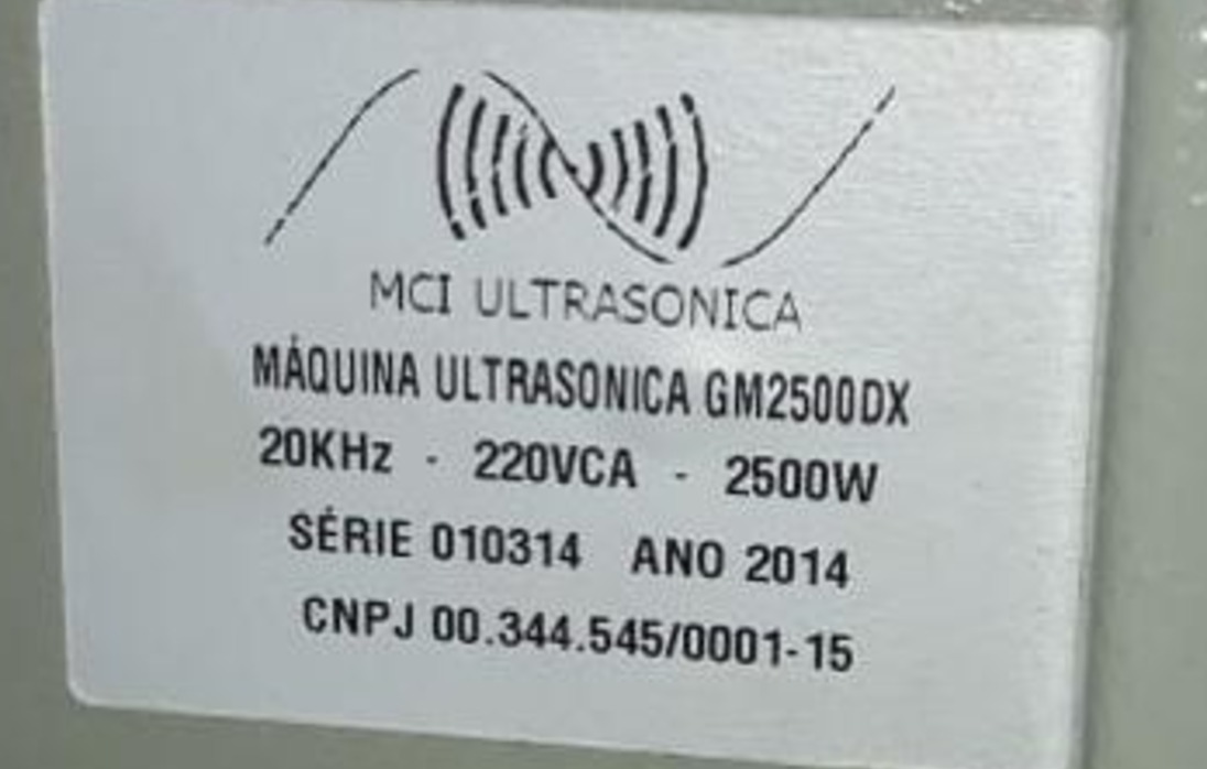 MÁQUINA DE SOLDA ULTRASSOM MCI GM2500DX 2014 220V 20 KHz 500W   