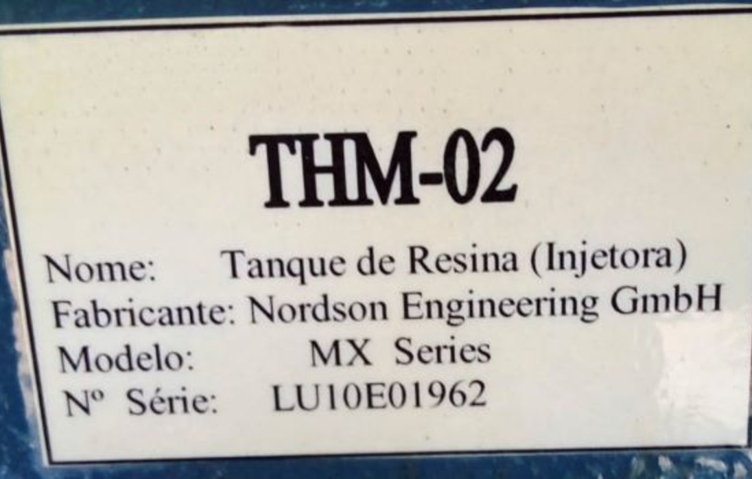 TANQUE DE RESINA NORDSON MX SERIES 2015 LU10E01962 