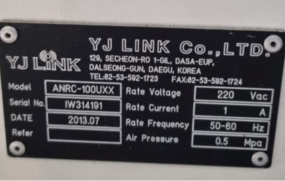 TRANSPORTADOR CONVEYOR 0,7M YJ LINK ANRC-100UXX 2013 IW314191 220VAC 50/60HZ E/D 