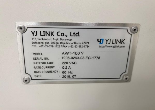 TRANSPORTADOR CONVEYOR DE INSPEÇÃO YJ LINK AWT-100Y 2019 1906-0263-03-FG-1778 220VAC 60HZ (1,0M) 