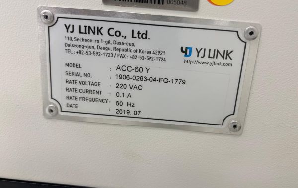 TRANSPORTADOR CONVEYOR 0,6M YJ LINK ACC60-Y 2019 1906-0263-04-FG-1779 220VAC 60HZ 