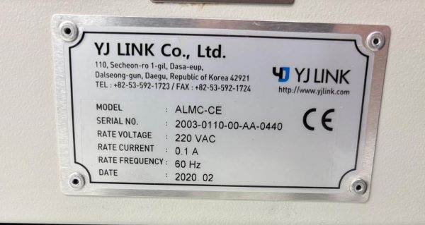 GRAVADORA À LASER YJ LINK ALMC-CE 2020 2003-0110-00-AA-0440 220VAC 60HZ 