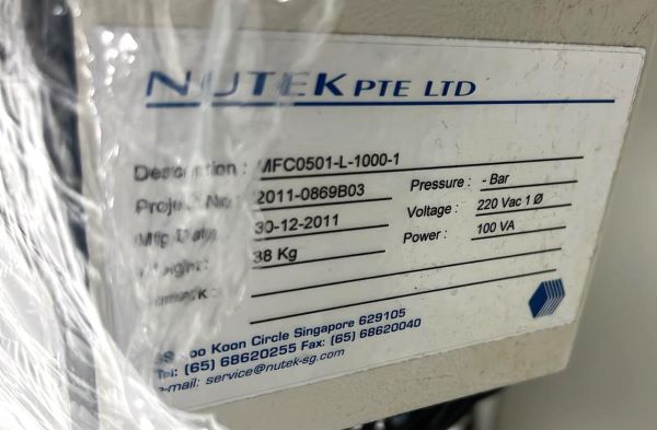 TRANSPORTADOR CONVEYOR 1M NUTEK MFC0501-L-1000-1 2011 