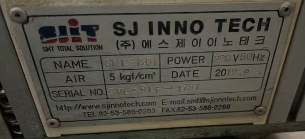 TRANSPORTADOR LOADER SJ INNO TECH SML-1201 2012 SML-RLF-1797 220V 50HZ 