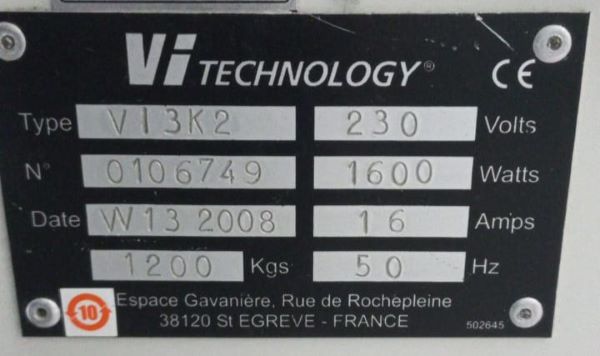 AOI 2D VI TECHNOLOGY VI3K2 2008 0106749 230V 50HZ 