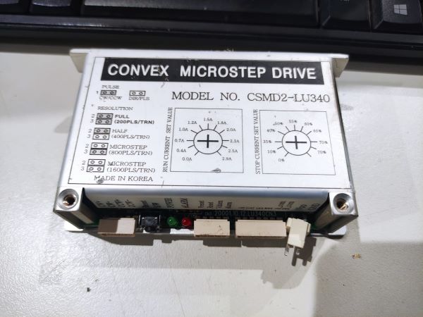 SERVO DRIVE CONVEX CSMD2-LU340	 MICROESCALONAMENTO DRIVE MOTOR DE PASSO TIPO ATUAL: CC DRIVER PARA MOTOR DE PASSO 