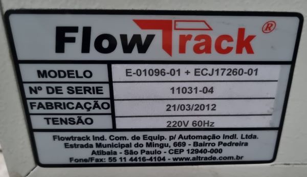 TRANSPORTADOR CONVEYOR 1M FLOWTRACK E-01096-01 + ECJ17260-01 2012 11031-04 220V 60HZ 