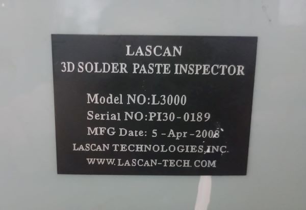 MÁQUINA DE SOLDA DE INSPEÇÃO LASCAN L3000 2008 PI30-0189 3D 