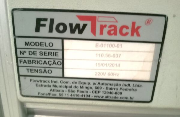 TRANSPORTADOR CONVEYOR 1M FLOW TRACK E-01100-01 2014 110.56-037 220V 