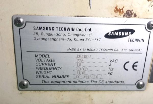 PICK AND PLACE FLEXIVEL SAMSUNG TECHWIN CP40CV 220V 