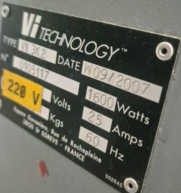 AOI 2D VI TECHNOLOGY VI-3KS 2007 0105117 220V 
