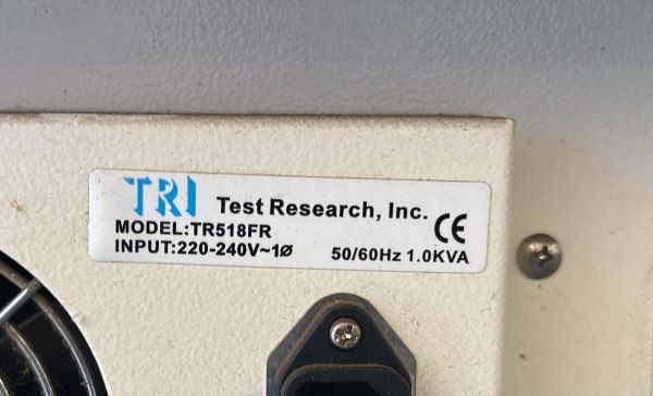 TESTE IN CIRCUIT ICT TRI TR518FR 220/240V 50/60HZ 
