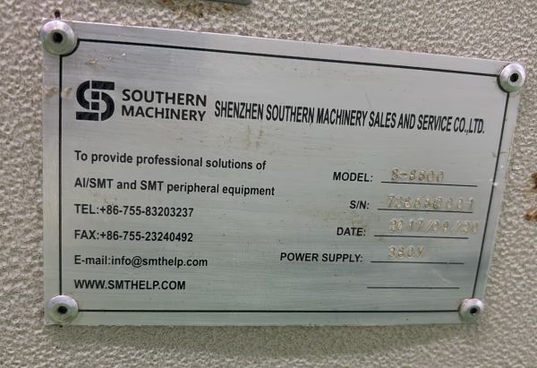 FORNO 8 ZONAS SOUTHERNI MACHINERY S-8800 2017 738880001 380V 