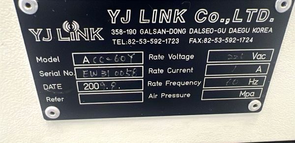 TRANSPORTADOR LINK CONVEYOR YJ LINK ACC-60Y 2009 EW310058 220V 