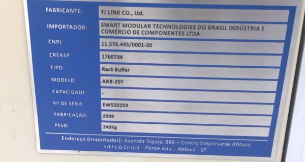 TRANSPORTADOR RACK BUFFER YJ LINK ARB-25Y 2009 EW520259 