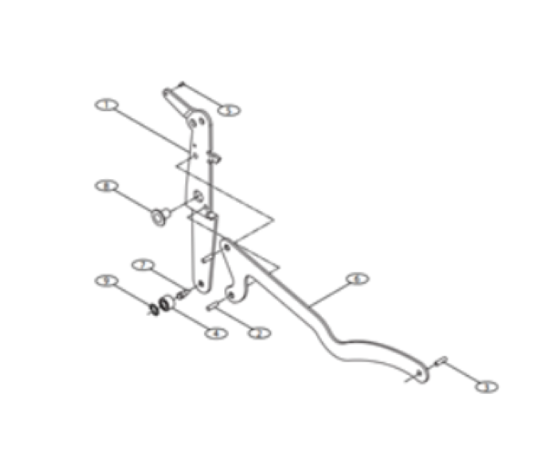 SHUTTER LEVER ASSY IMPORTADO J7000776 COPY NEW 