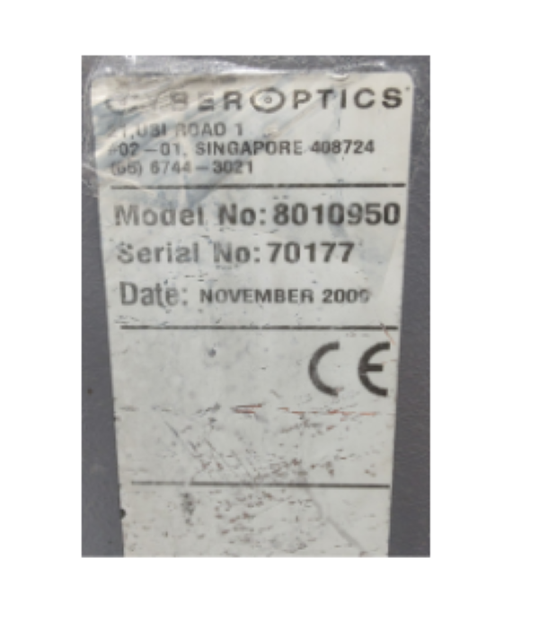 AOI 2D CYBEROPTICS 8010950 HR 2009 70177 