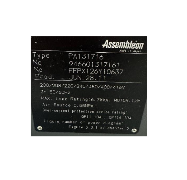 PICK AND PLACE FLEXIVEL ASSEMBLEON MG 1R PA131716 2011 FFPX126Y10637 220/380V TRIFASICO 50/60HZ - 24.000CPH 