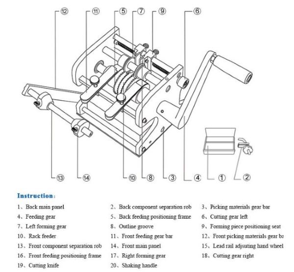 PREFORMADORA AXIAL IMPORTADA ZB101U NOVA PRÉFORMA EM U 