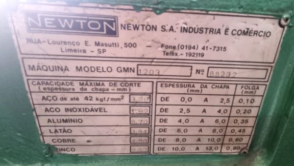 PRENSA EXCENTRICA NEWTON GMN1203 88232 