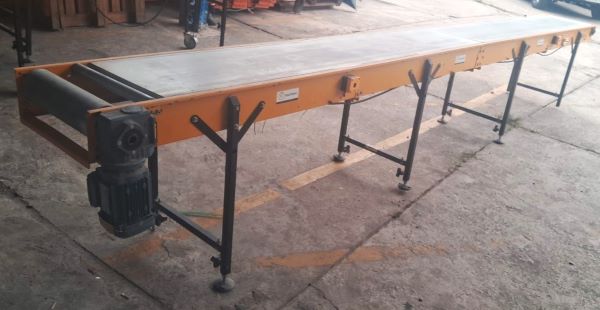 ESTEIRA TRANSPORTADORA DE LONA 5,50 X 0,40 X 0,80 REGULÁVEL SEM RODINHA 