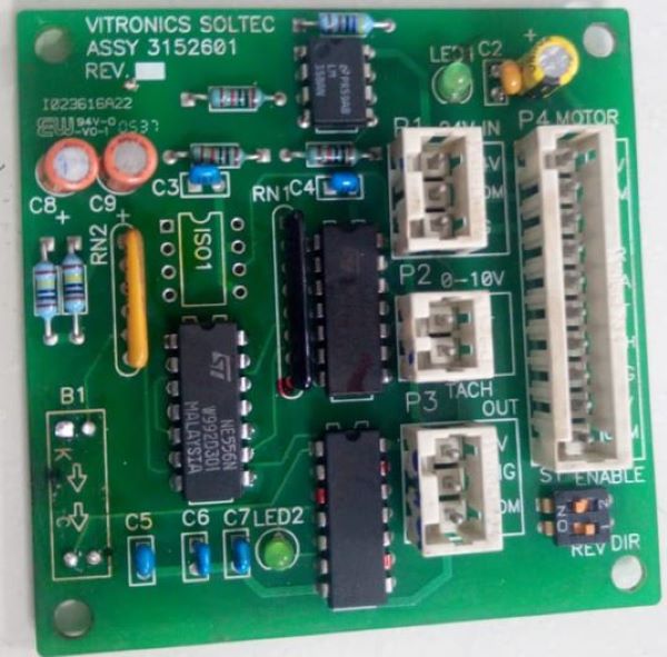 ASSY BODINE INTEGRAMOTOR INTERFACE PCB ROHS VITRONICS PN#7-E3152610 3152601 