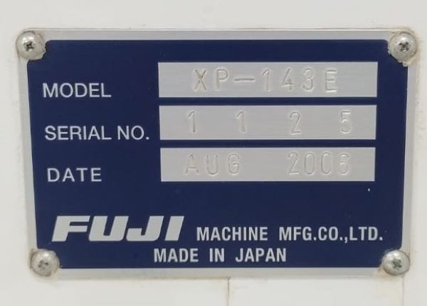 PICK AND PLACE FLEXIVEL FUJI XP-143E 2006 1125 200-480V 50/60HZ 