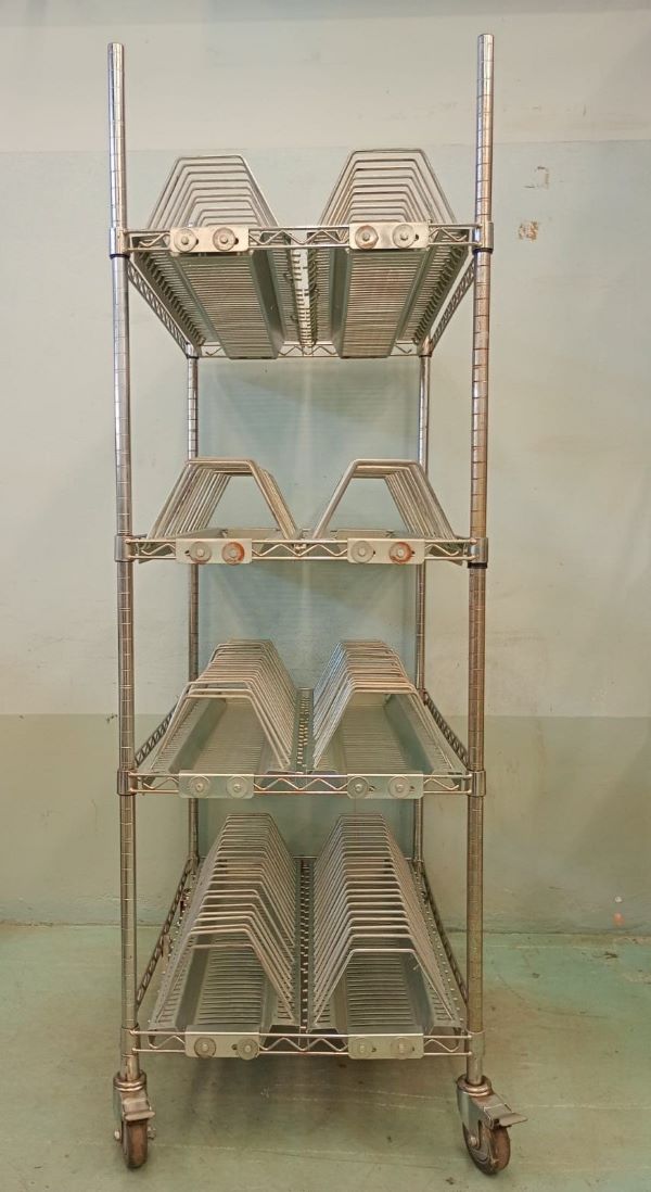 CARRINHO DE COMPONENTES ELETRONICOS 4 DIVISÓRIAS 