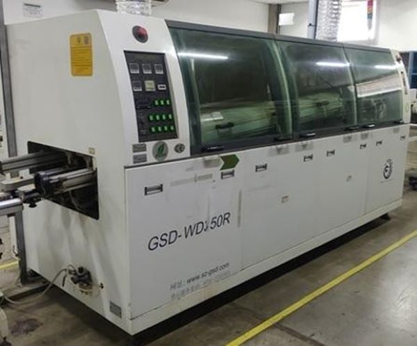MÁQUINA DE SOLDA DUPLA ONDA LEAD FREE GRANDSEED GSD WD350 20/10/2014 220V 3P 